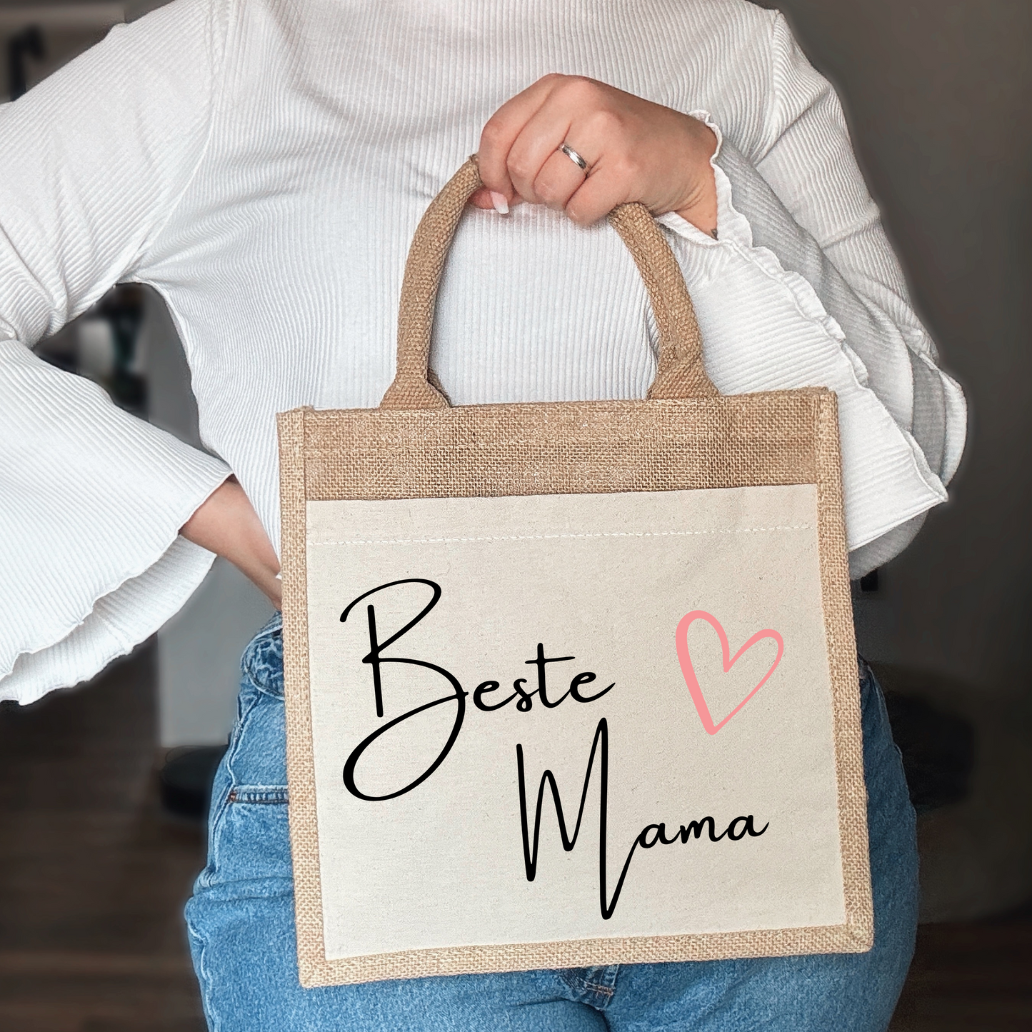 Jutetasche | Beste Mama/Schwester/Tante