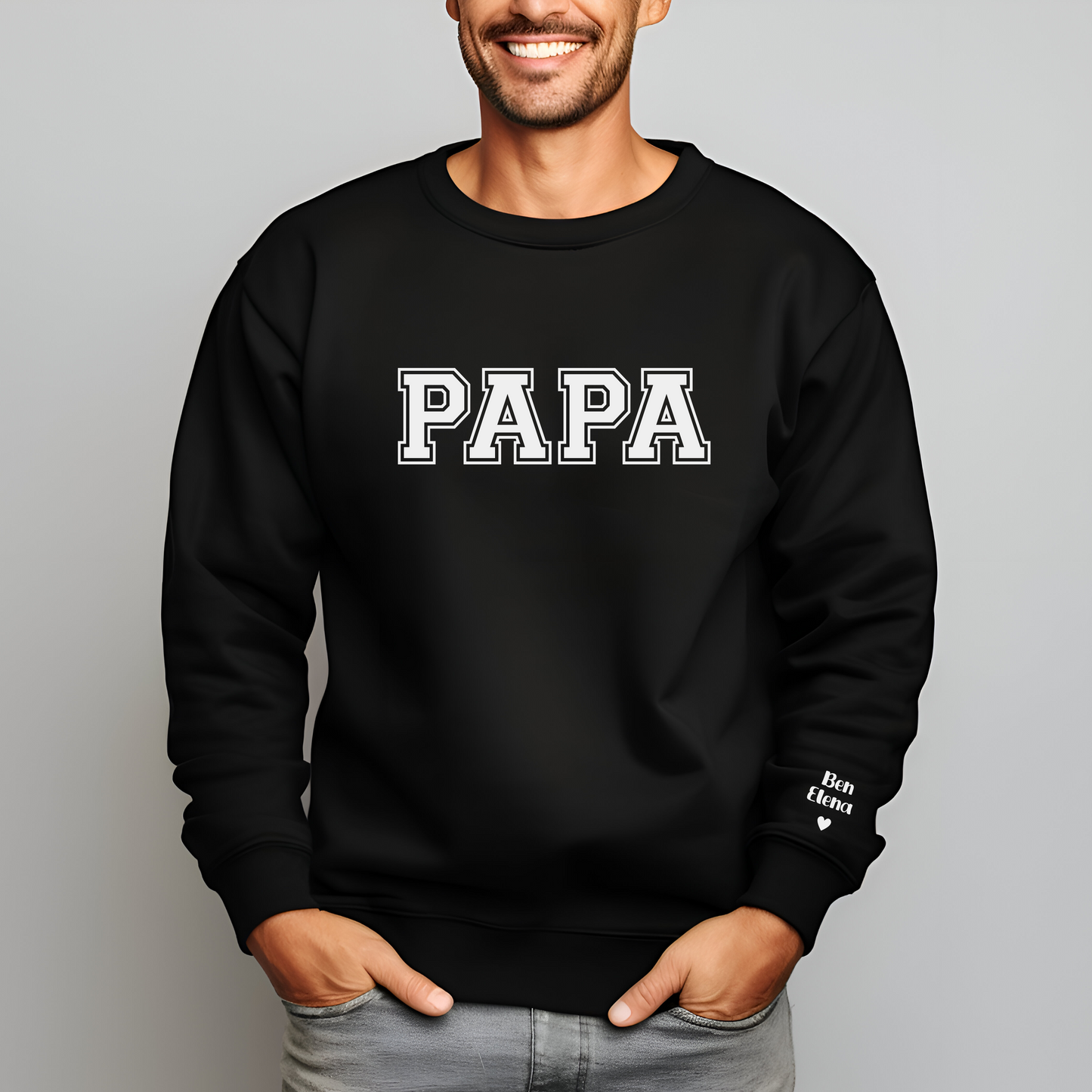 Papa-Sweatshirt mit Personalisierung