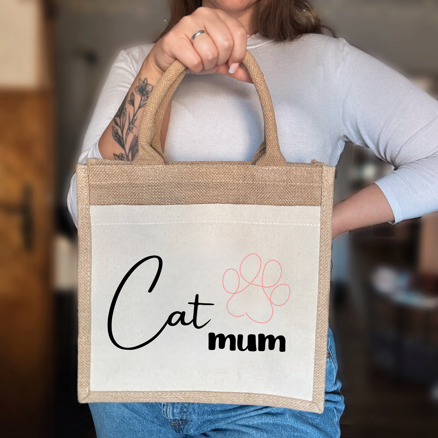 Jutetasche | Katzenmama